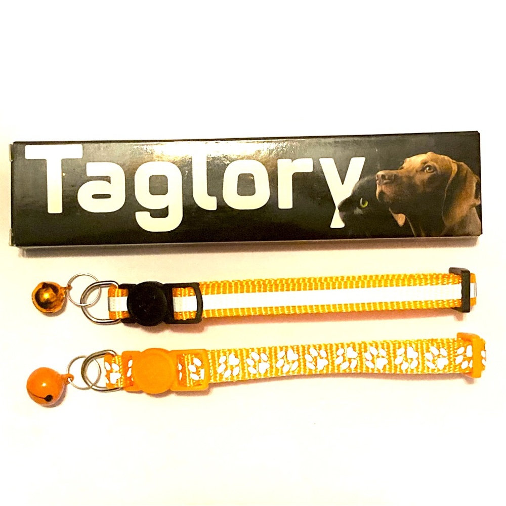 NWT Cat Collars- Orange (2pk)